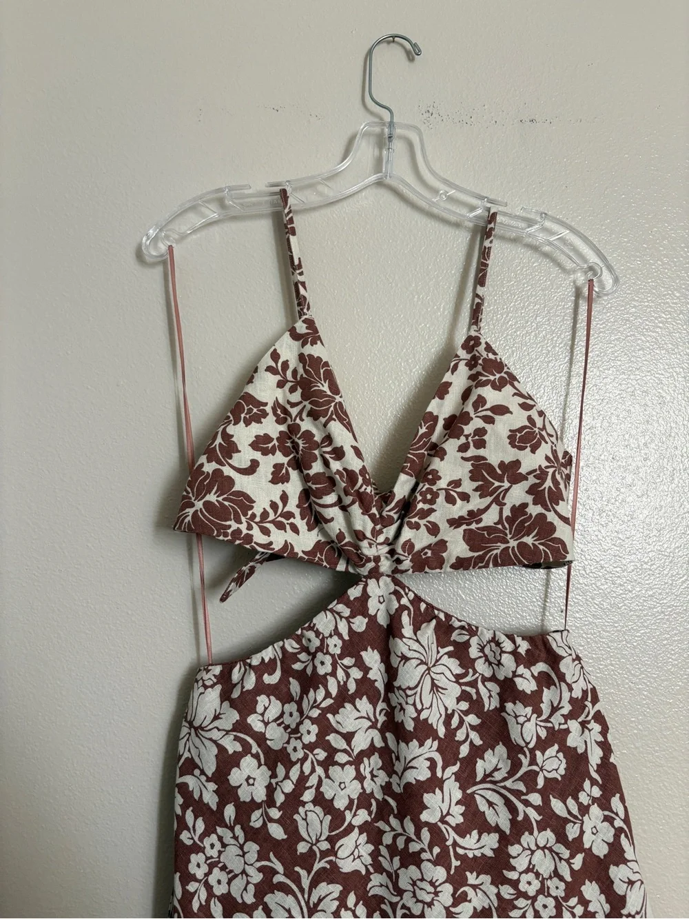 NEW Women’s Abercrombie & Fitch Julia Slip Cutout Maxi Dress Linen Cotton Medium